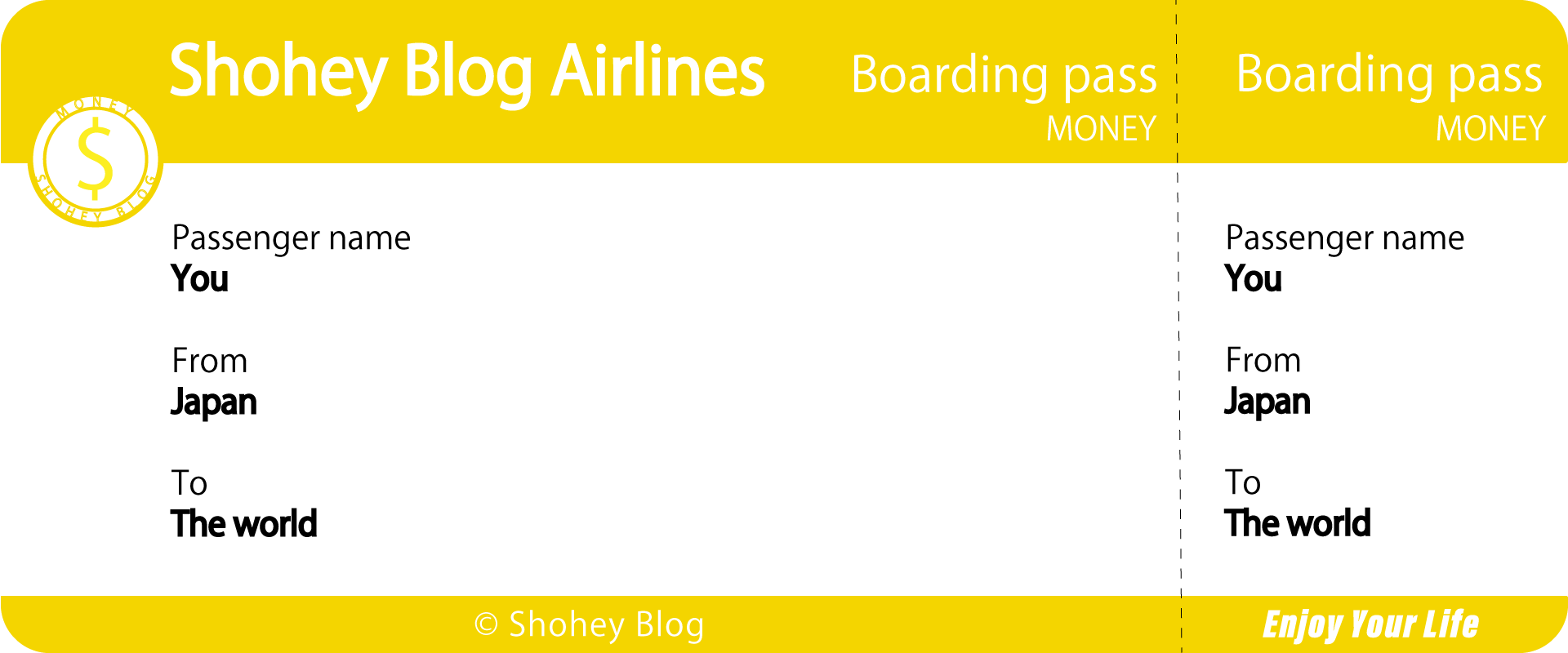 Shohey Blog-MONEY-Boarding-pass